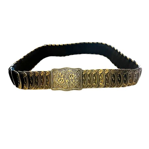 Vintage Hobo Western Overlay Metal Embossed Belt One Size main image 5